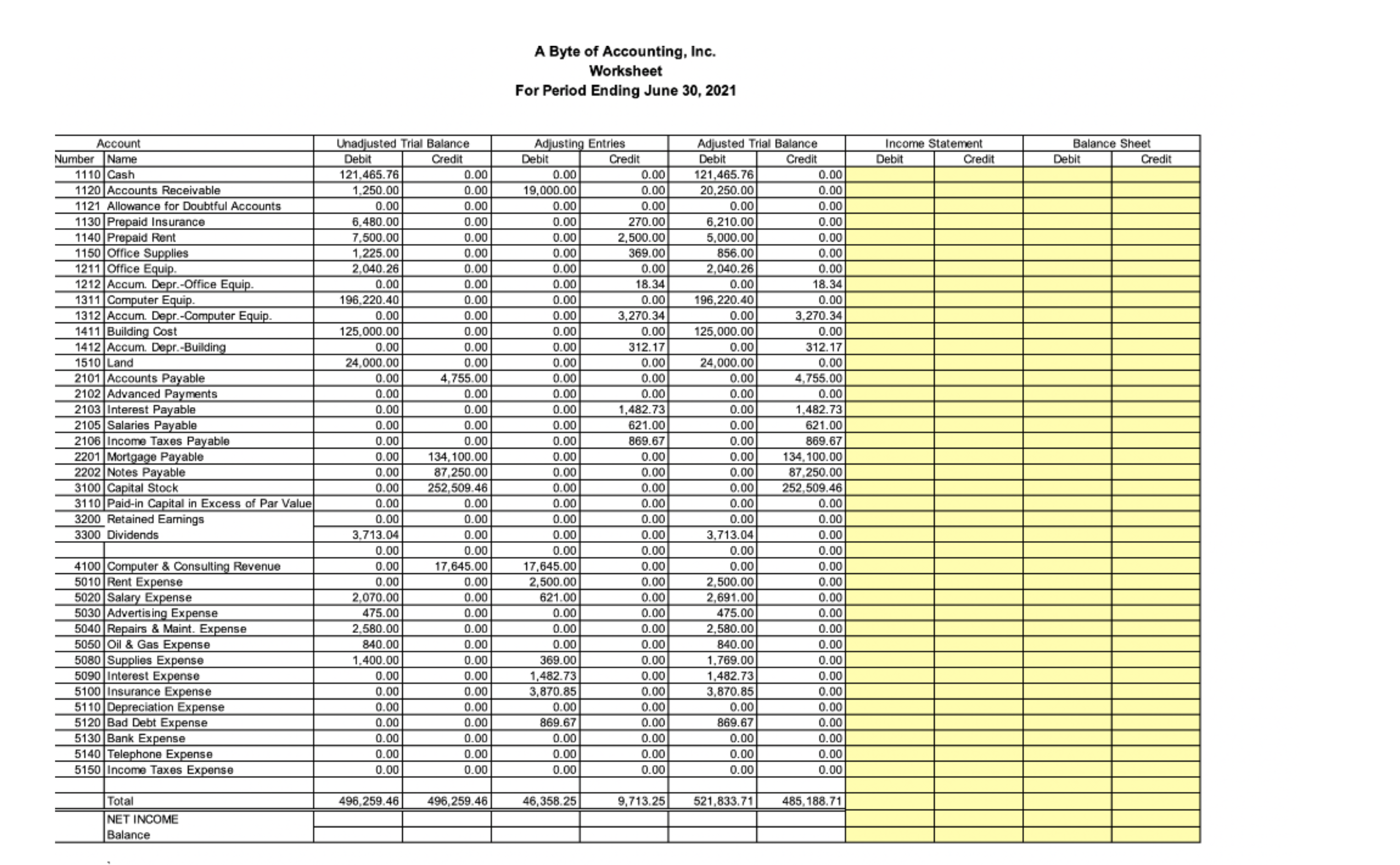 cash. 41. Based on the information on the "Bank Reconciliation" sheet prepare