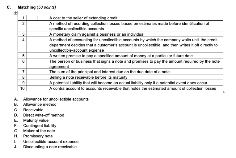 dealing with uncollectible accounts. Indicate the effects on net income and current