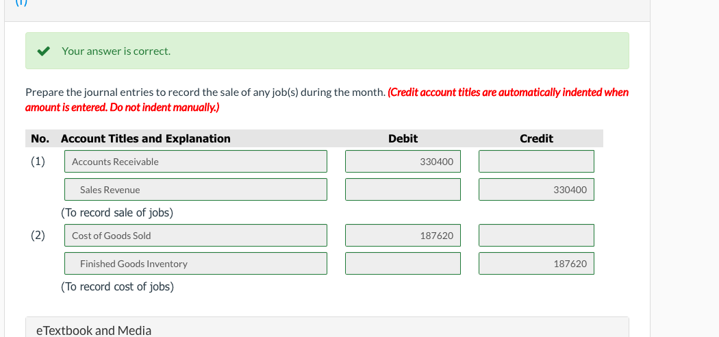 As of January 1, Job 49 had been completed at a cost