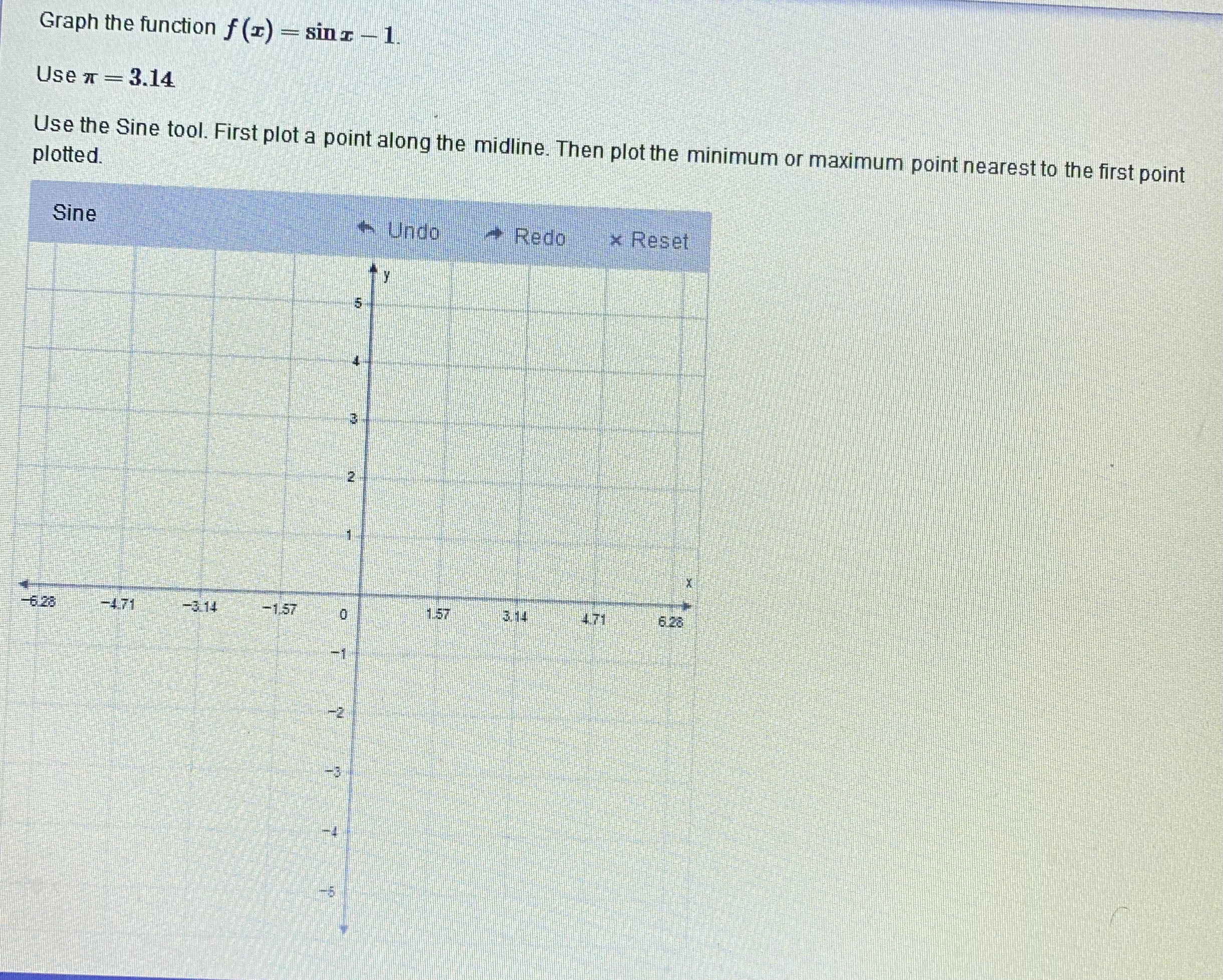 Can someone graph this? thanks! Graph the function f (x) - sins