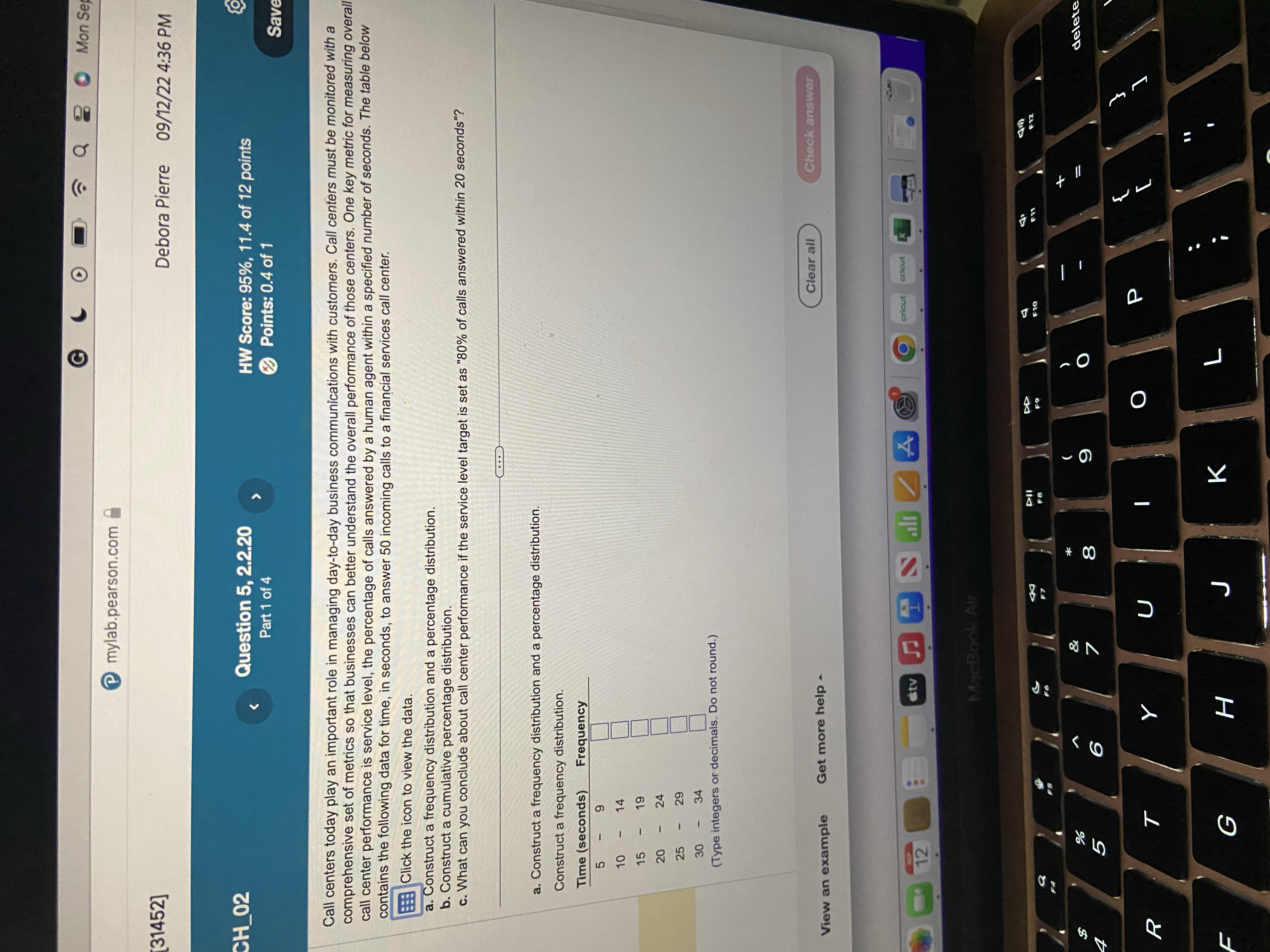  4 0 0 7 Q 2 0 Mon Se mylab.pearson.com 31452]