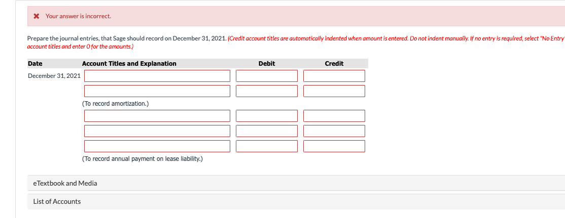 a lease agreement for equipment for 5 years, beginning December 31, 2020.