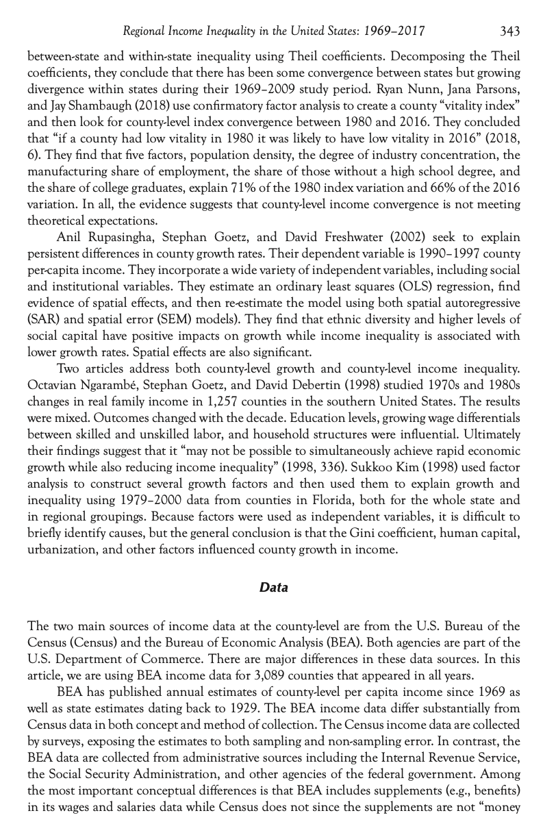 article contains an analysis of the nation's 100 lowest and 100 highest