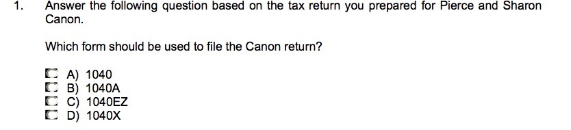 for Pierce and Sharon Canon Which form should be used to file