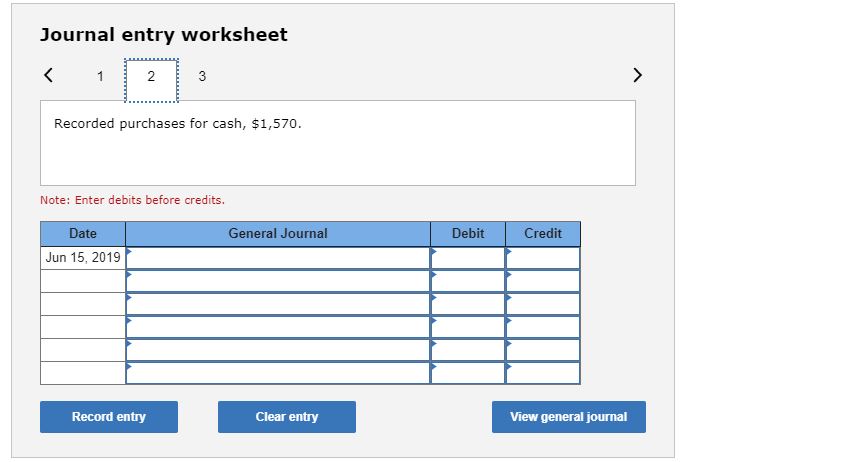 for $1,085; terms n,'3e. Recorded purchases for cash, $1,57e. Paid amount due