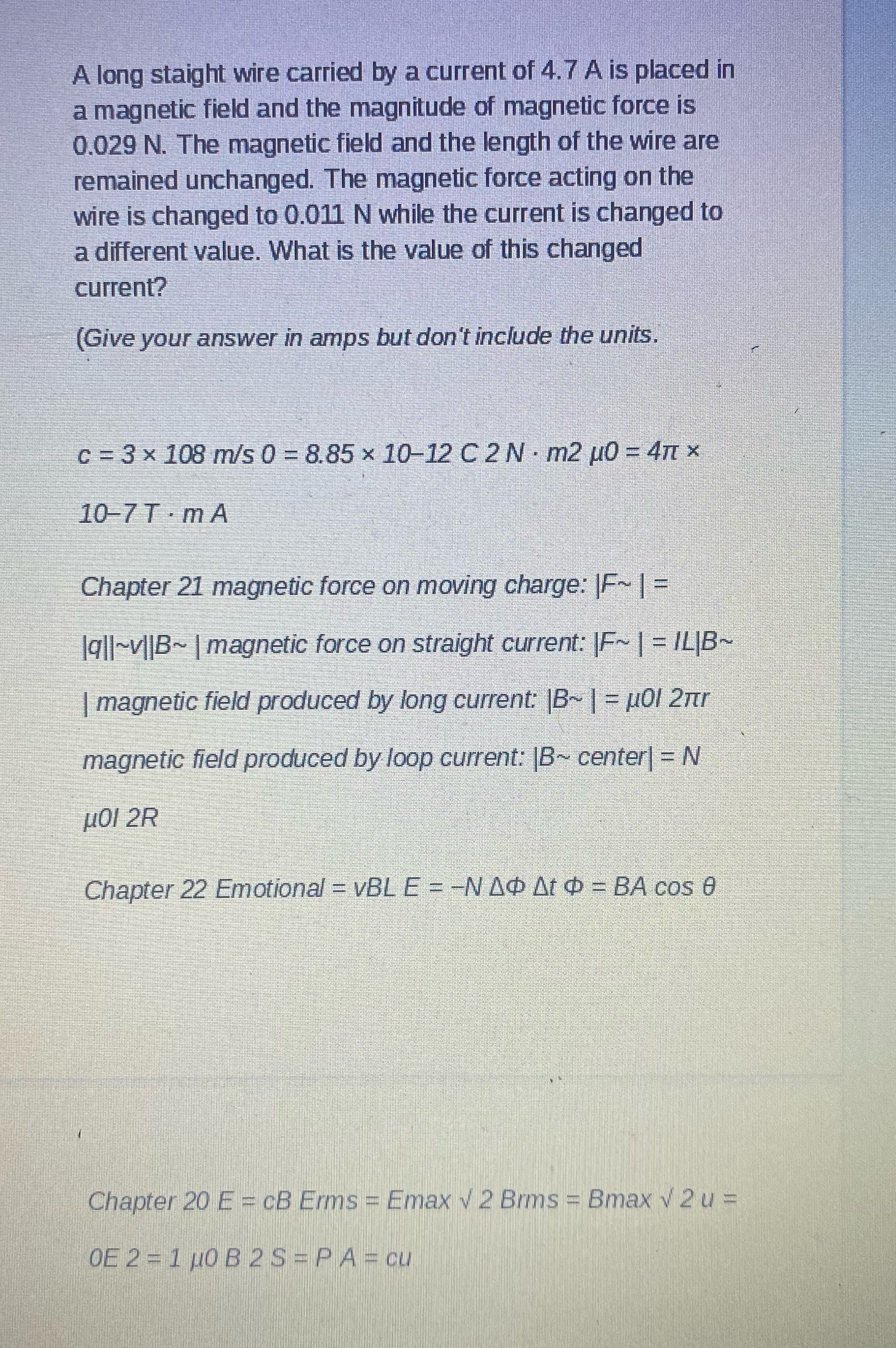 Please help and show steps using the equations below the question. Thanks
