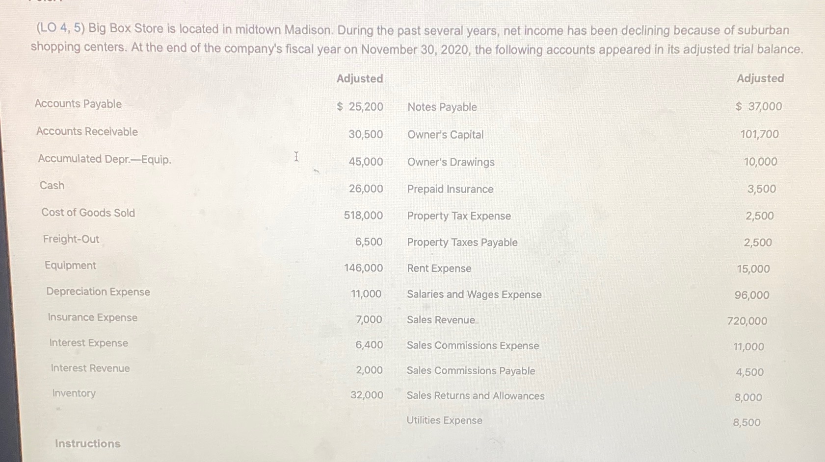 I need help using the following data to make a multiple step