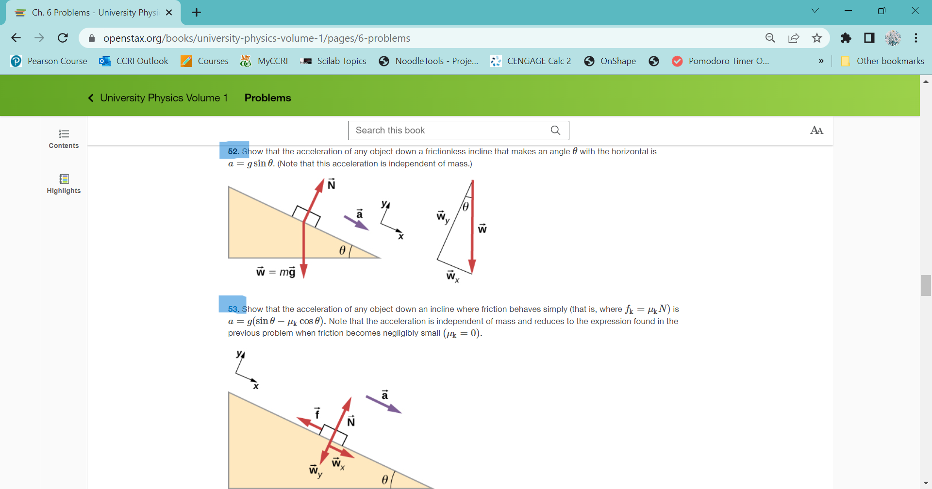 Ch. 6 Problems - University Physi X + V X -7 C