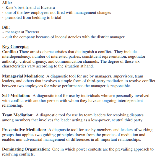 conflict. You are required to complete the following:identify task objectives and risks