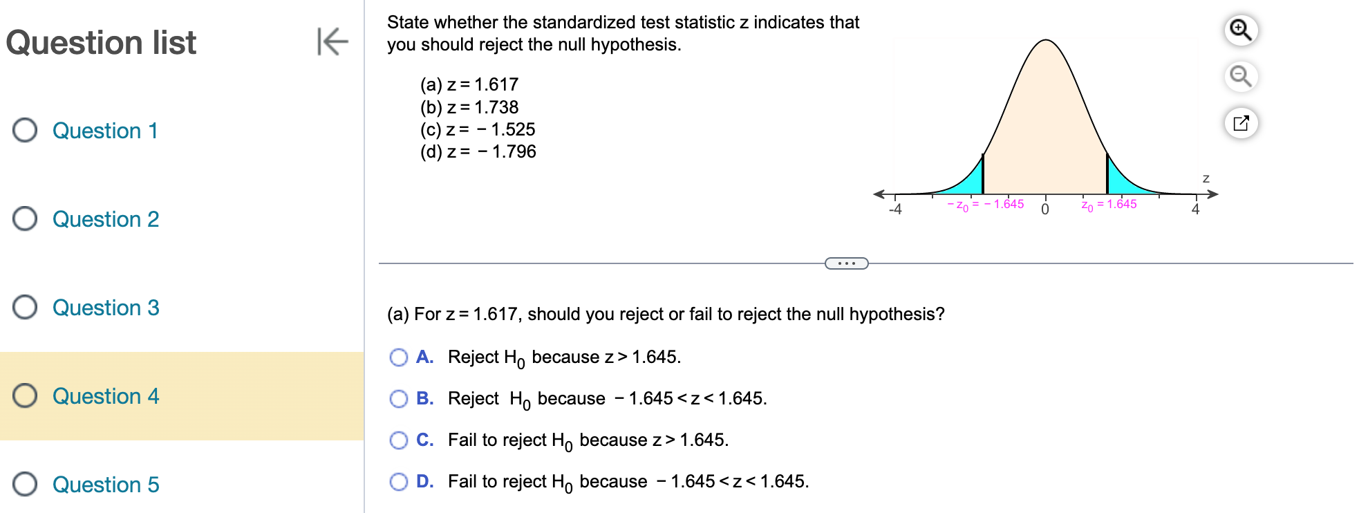  Question list O Question 1 0 Question 2 O Question 3