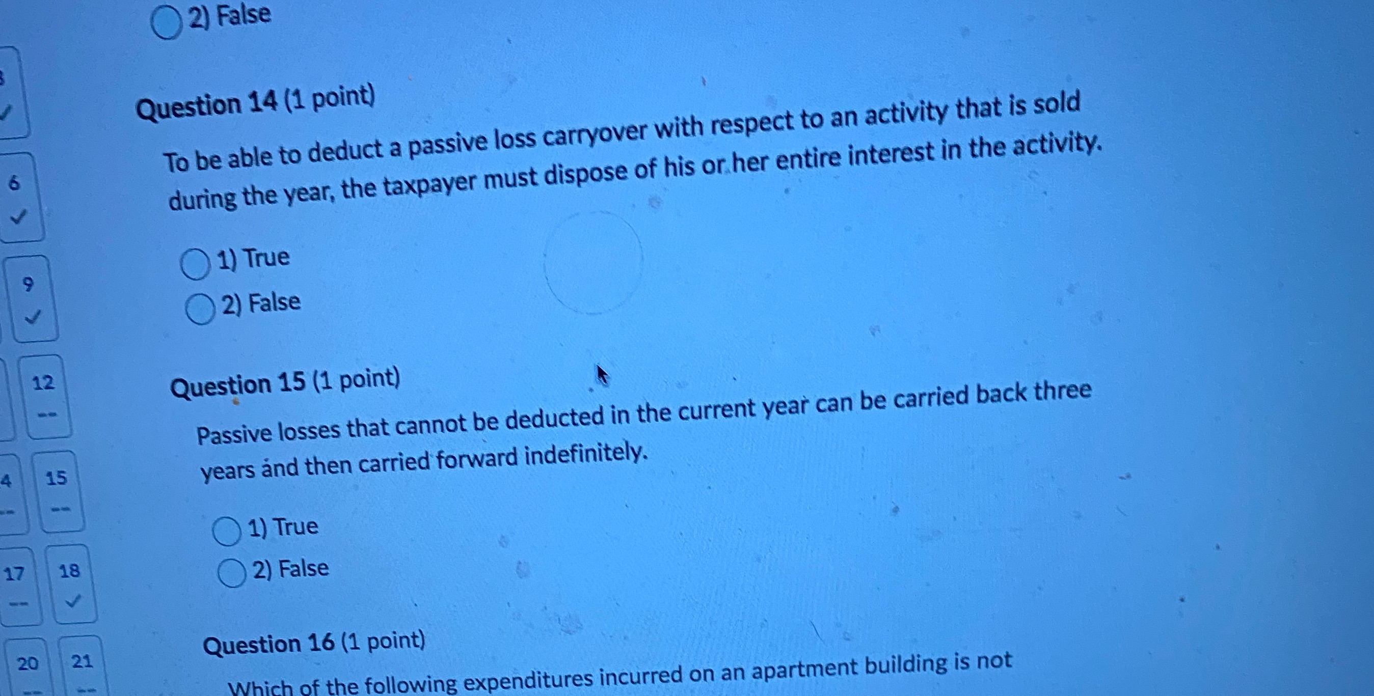 a passive loss carryover with respect to an activity that is sold