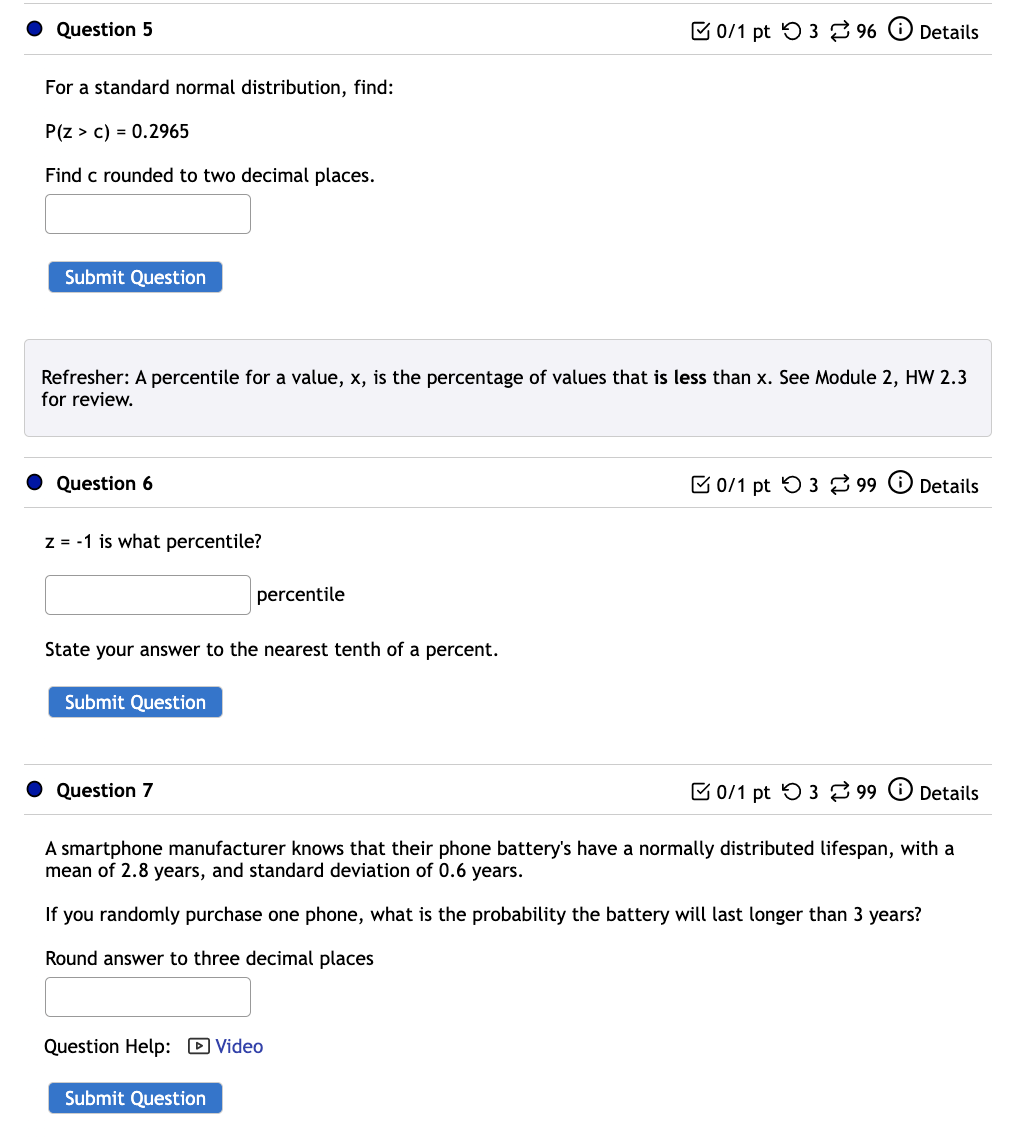 is what percentile? ' ' percentile State your answer to the nearest