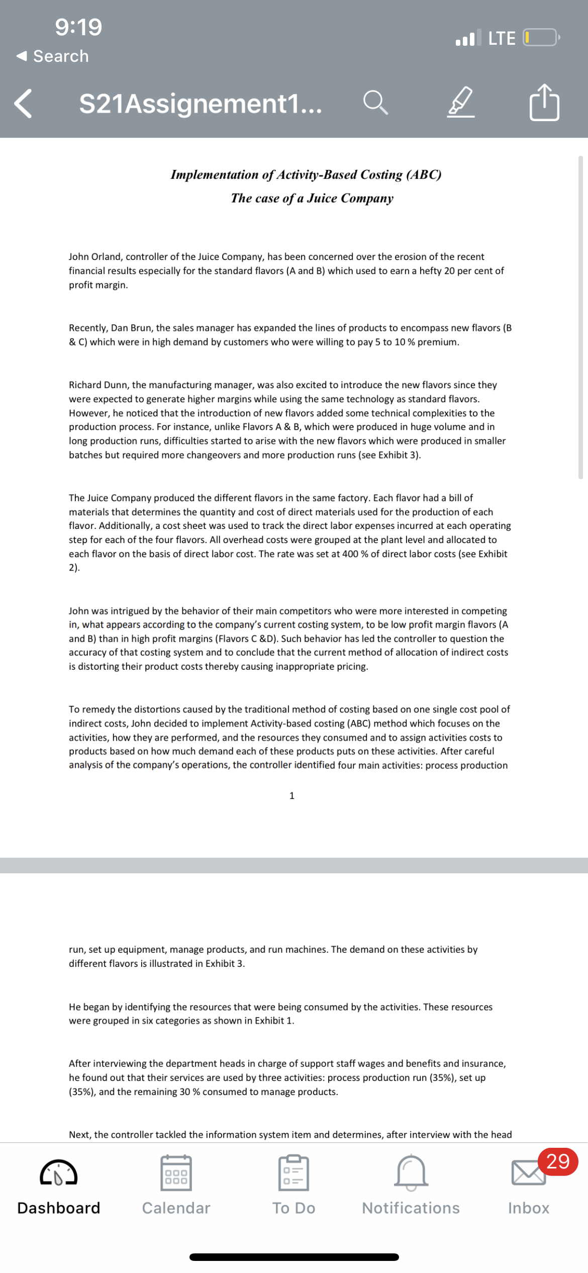 flavors is illustrated in Exhibit 3. He began by identifying the resources