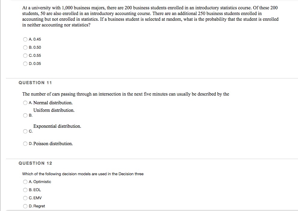 is 0.65. The probability that he passes his Geography course is 0.92.