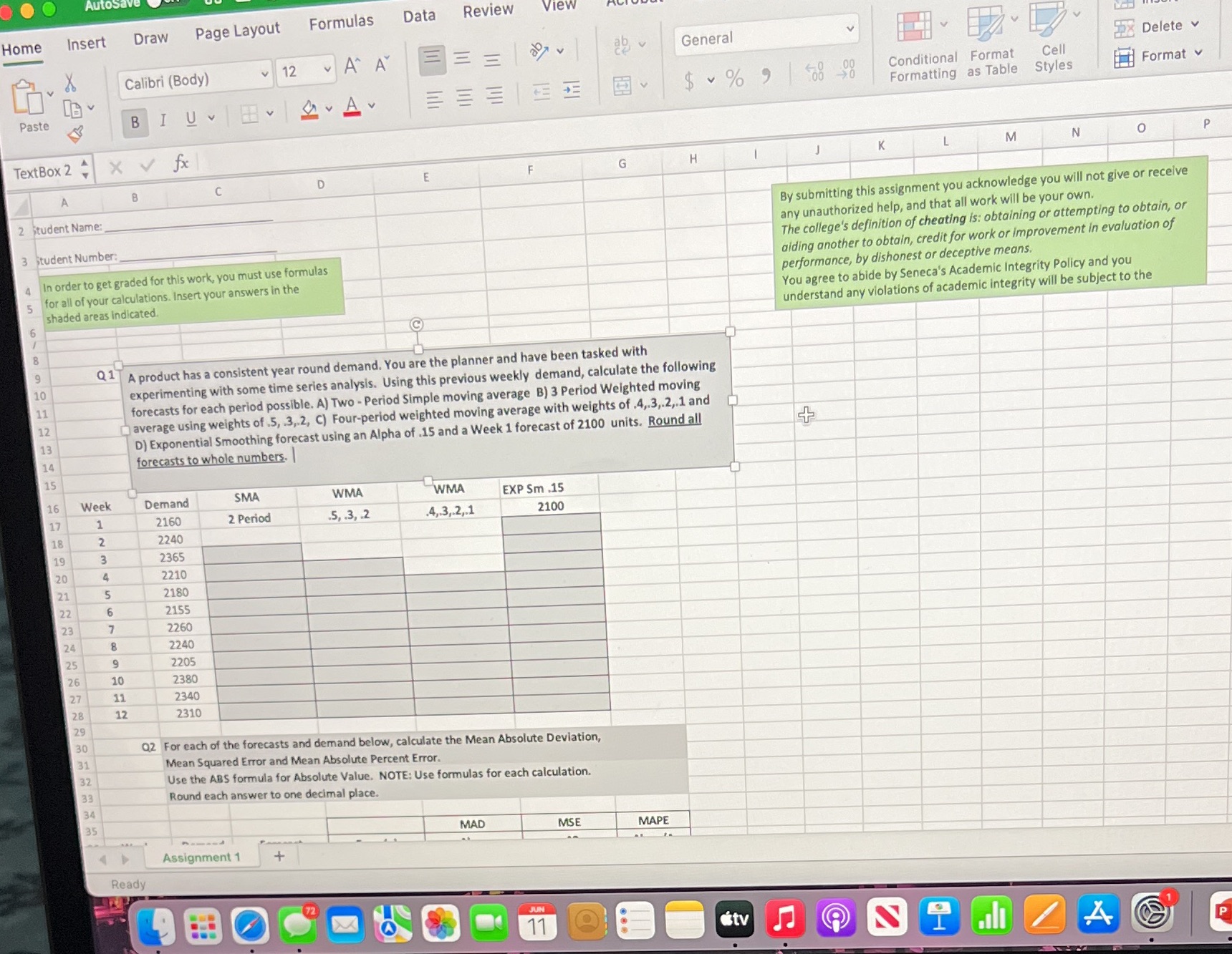 Please solve it AutoSav Review View Draw Page Layout Formulas Data Home
