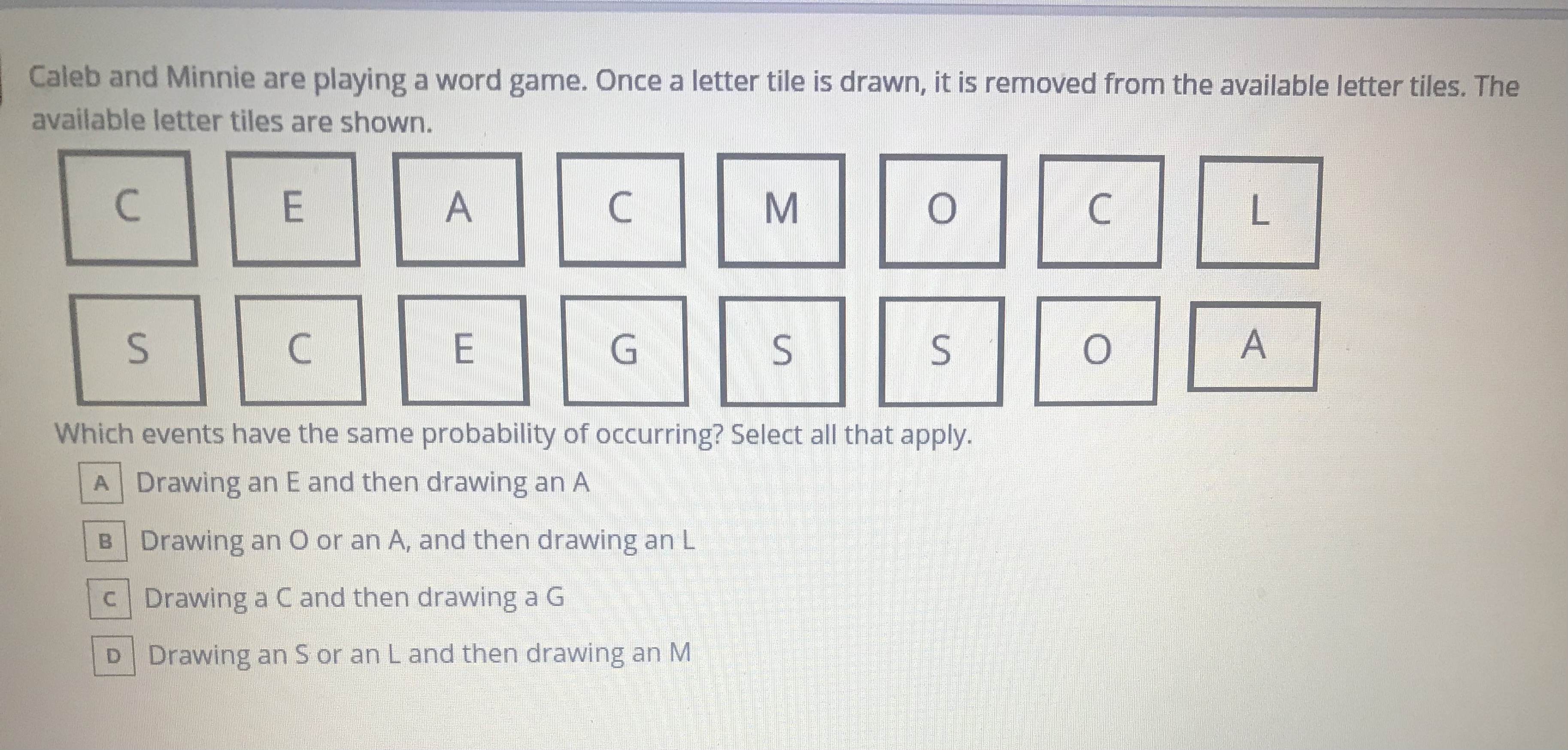 spin the spinner two times. Which event has a probability of -?