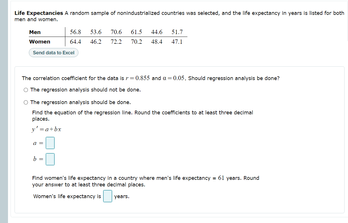 y 6 ll 18 27 38 51 Send data to Excel Part: