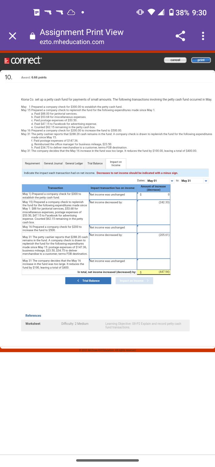 Need help filling this the answers are wrong 38% 9:30 X Assignment