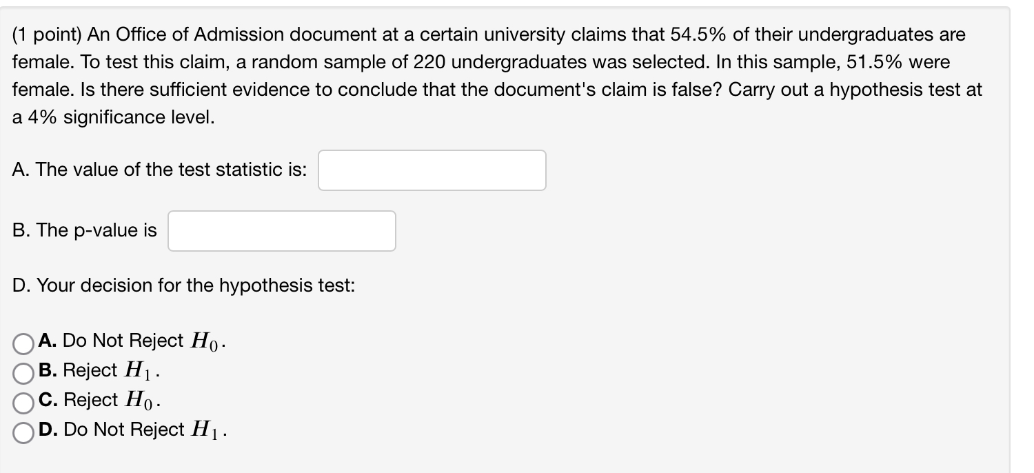 document at a certain university claims that 54.5% of their undergraduates are