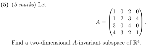 such that 8 = {q, T(q), . ... T"-'(q)} is a basis