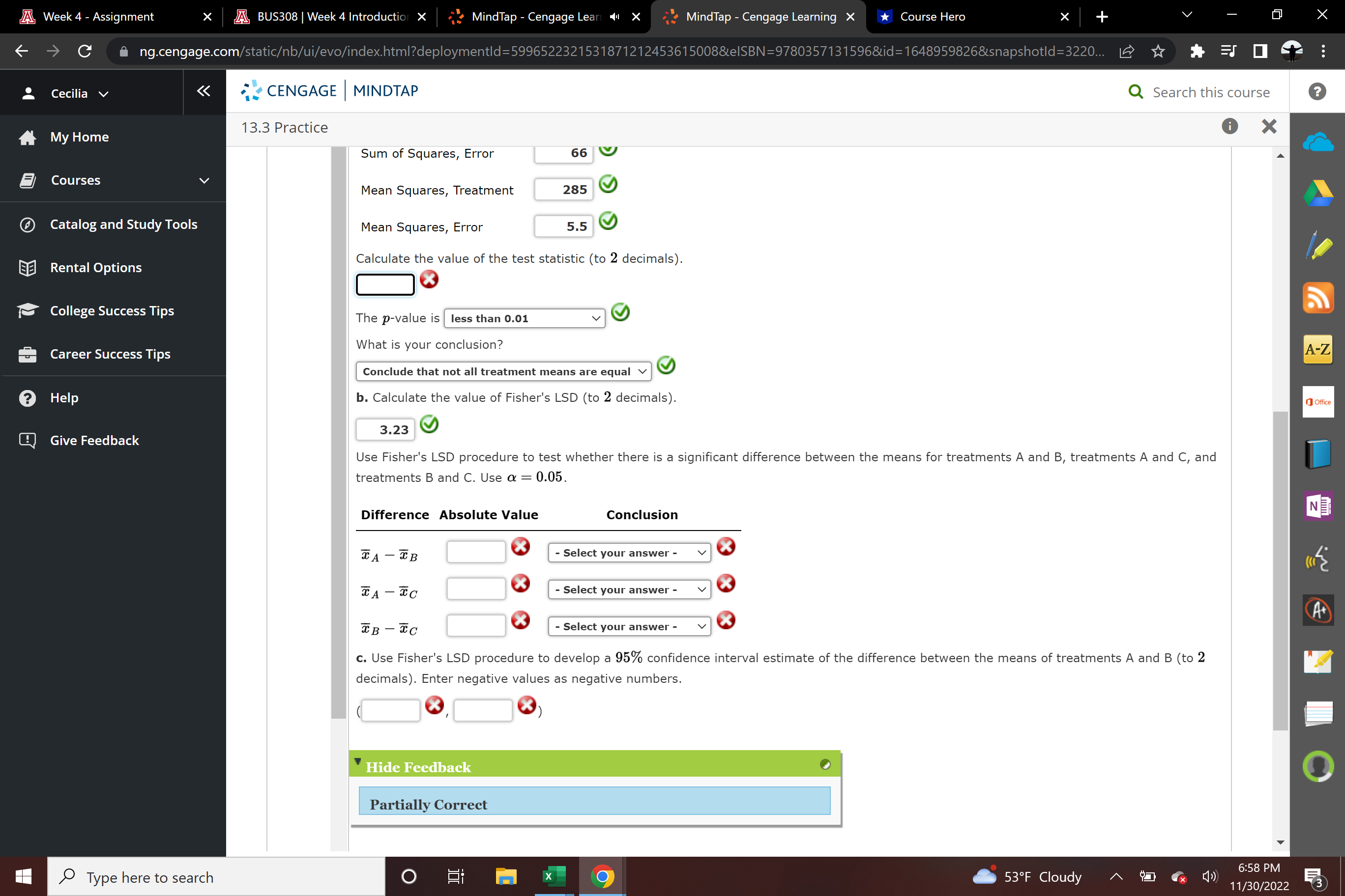 Q Search this course 0 My Home 1333 Practice 0 X Assignment:
