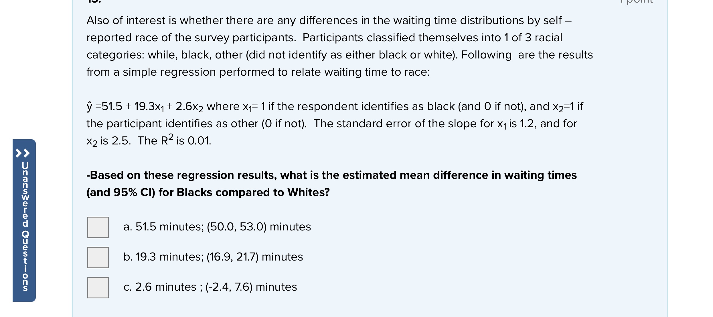 > > U n a n s W e r e