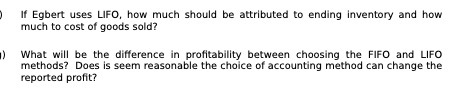 ending Inventory and how much to cost of goods sold ? What