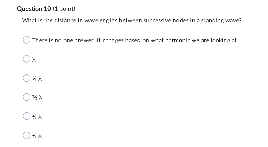 question \fQuestion 8 {1 point) A longitudinal wave vibrates: 0 around its