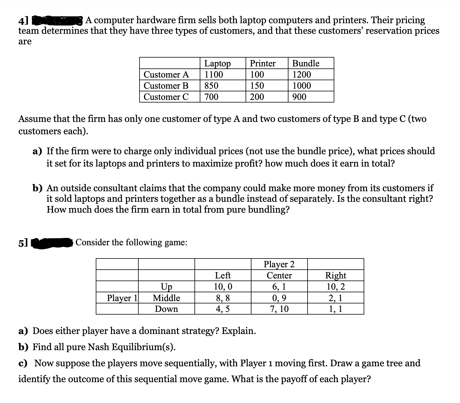  4] _ A computer hardware rm sells both laptop computers and
