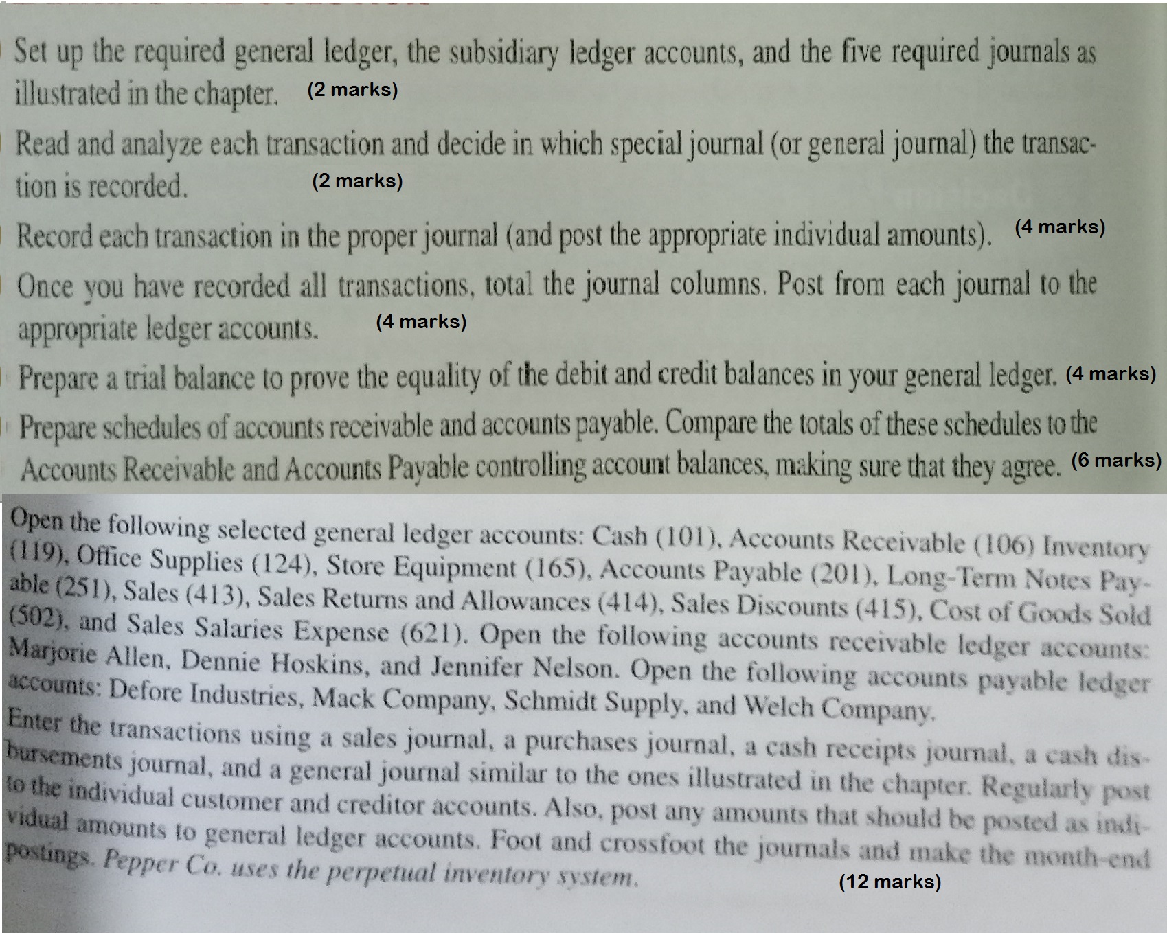 I need help of this Demonstration Problem, Please answer all the