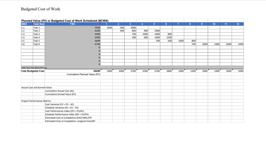 the end of the 7th week the project manager receives project status