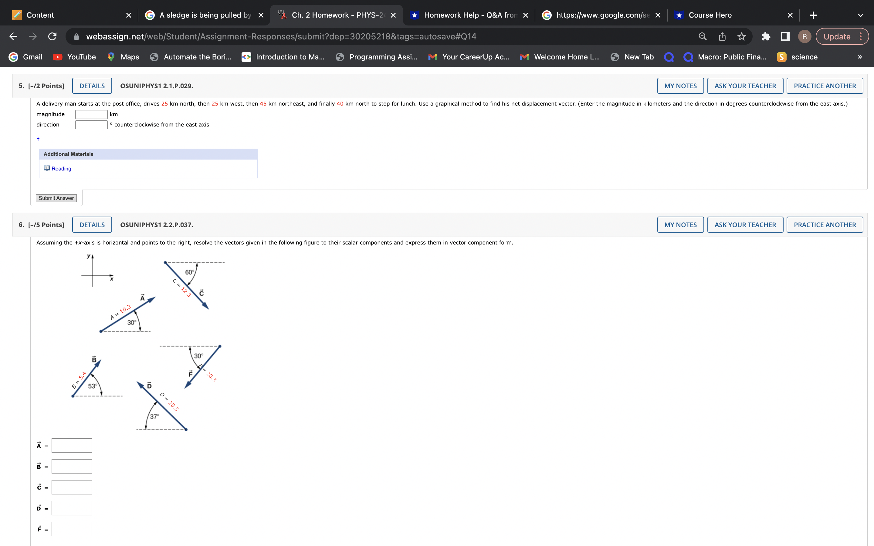 2 Homework - PHYS-2( X Homework Help - Q&A fron x G