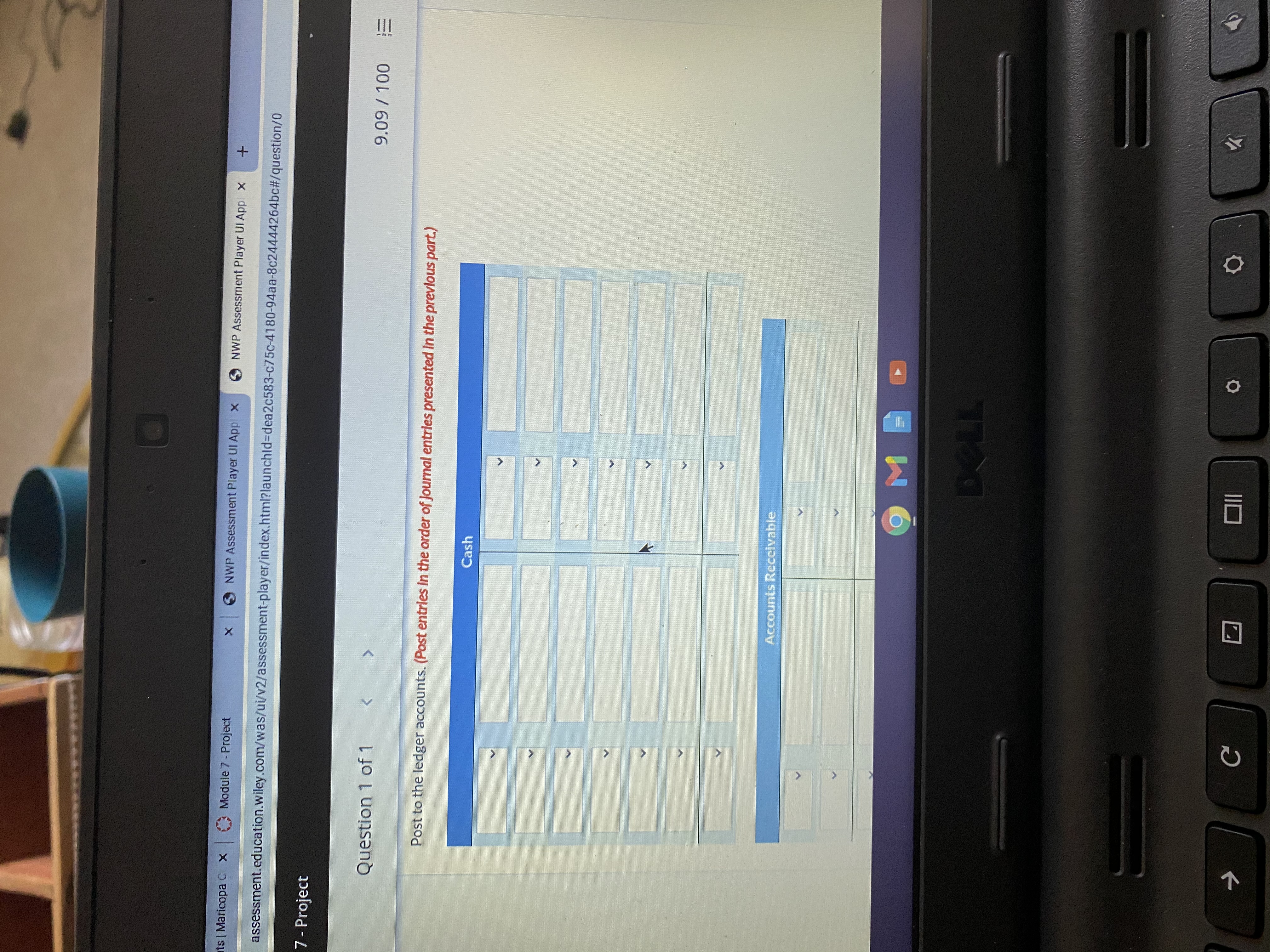 how do i do the ledger account for this problem? i