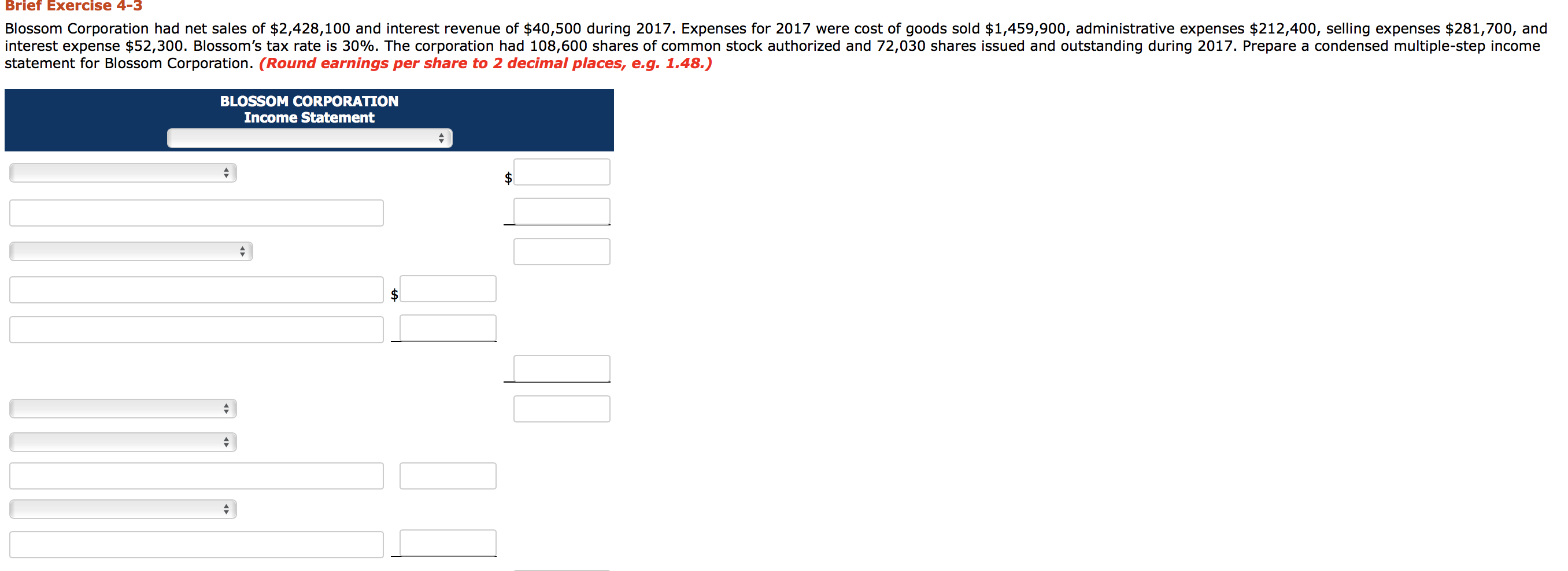 indented when amount is entered. Do not indent manually.) Aug. 2 Invested