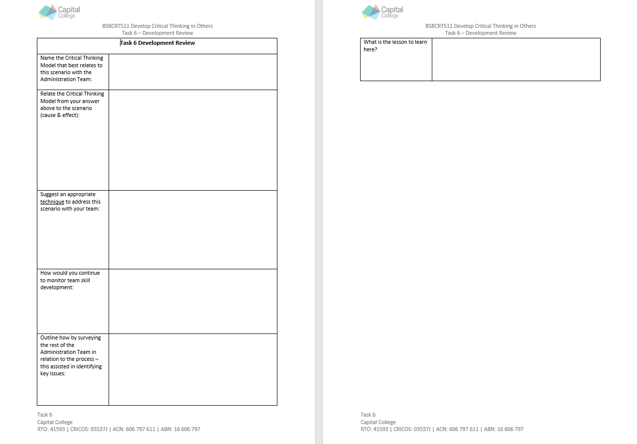 Andrea. Andrea's response was she was never taught how to name files