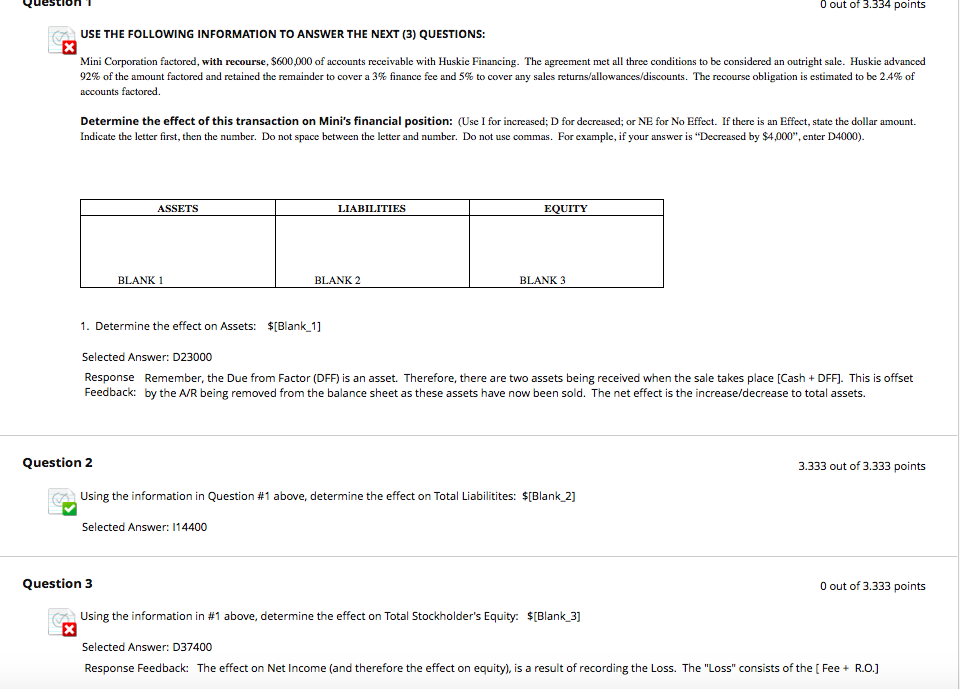 on total stockholders equity (3). I have attached both my problems and