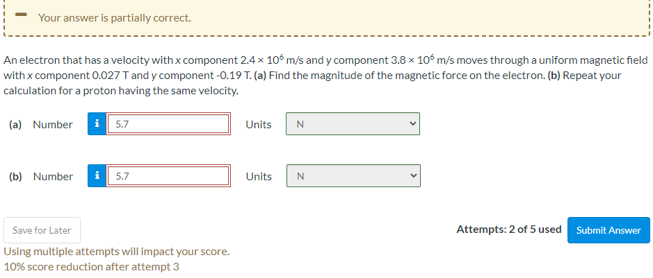 2.67 cm from a surface. Wire 2, which is parallel to wire