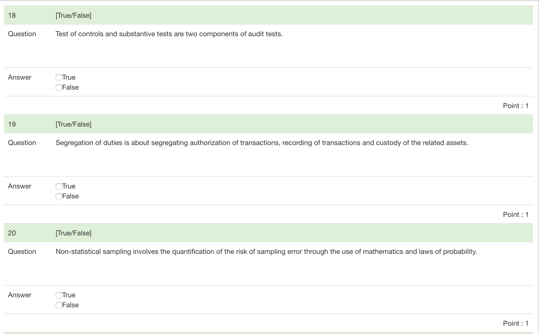 in auditing standard? :72) (713) A misappropriation of an assets or group