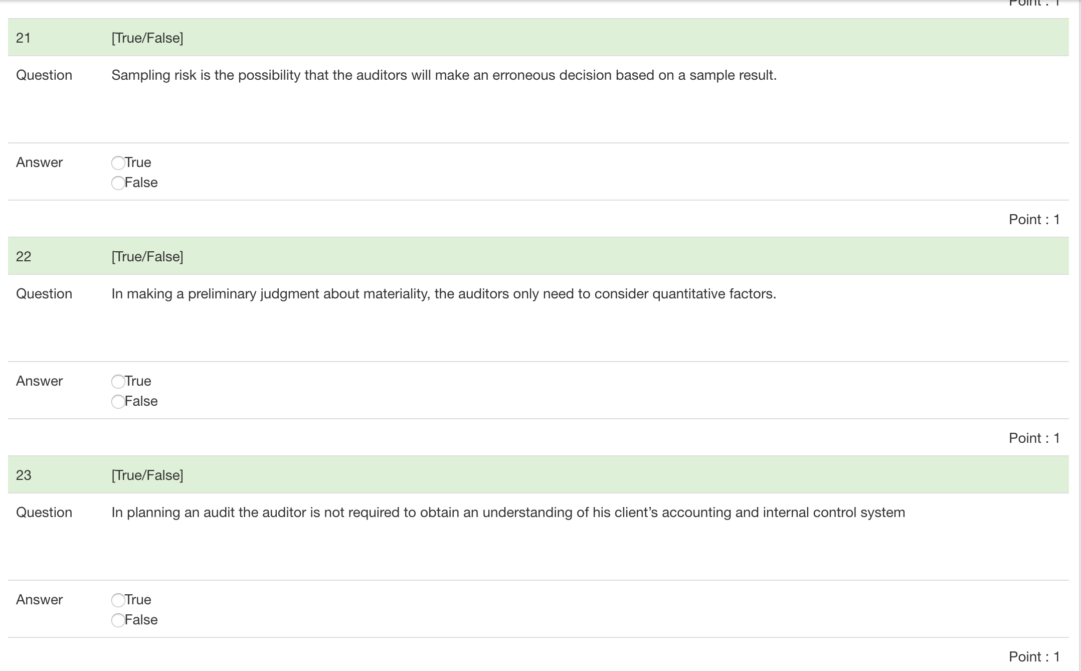 of assets. Clerical mistakes in accounting data underlying the financial statements. Misinterpretation