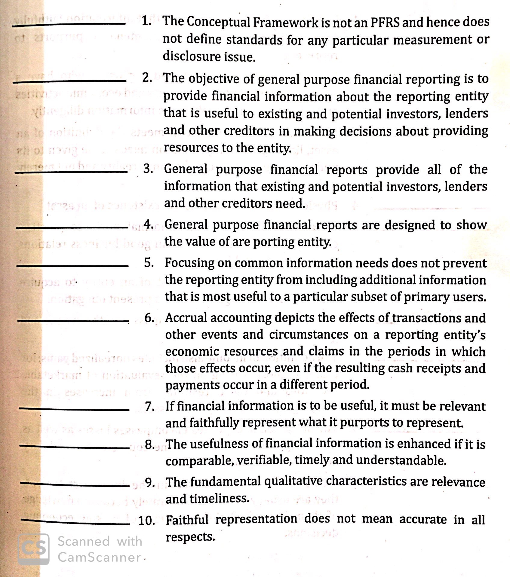 Homework Help: Please identify whether true or false and also explain