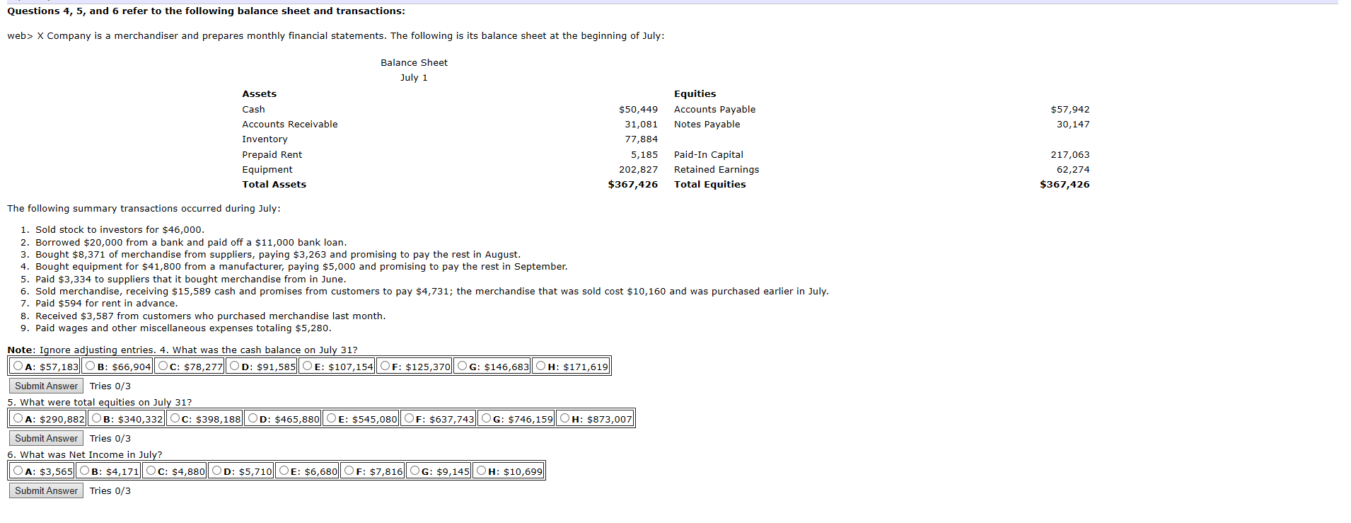 Please answer and explain the following three questions. Questions 4, 5, and