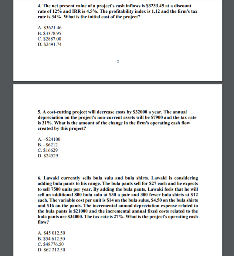 2. Max Ltd requires an average accounting return (AAR) of at least