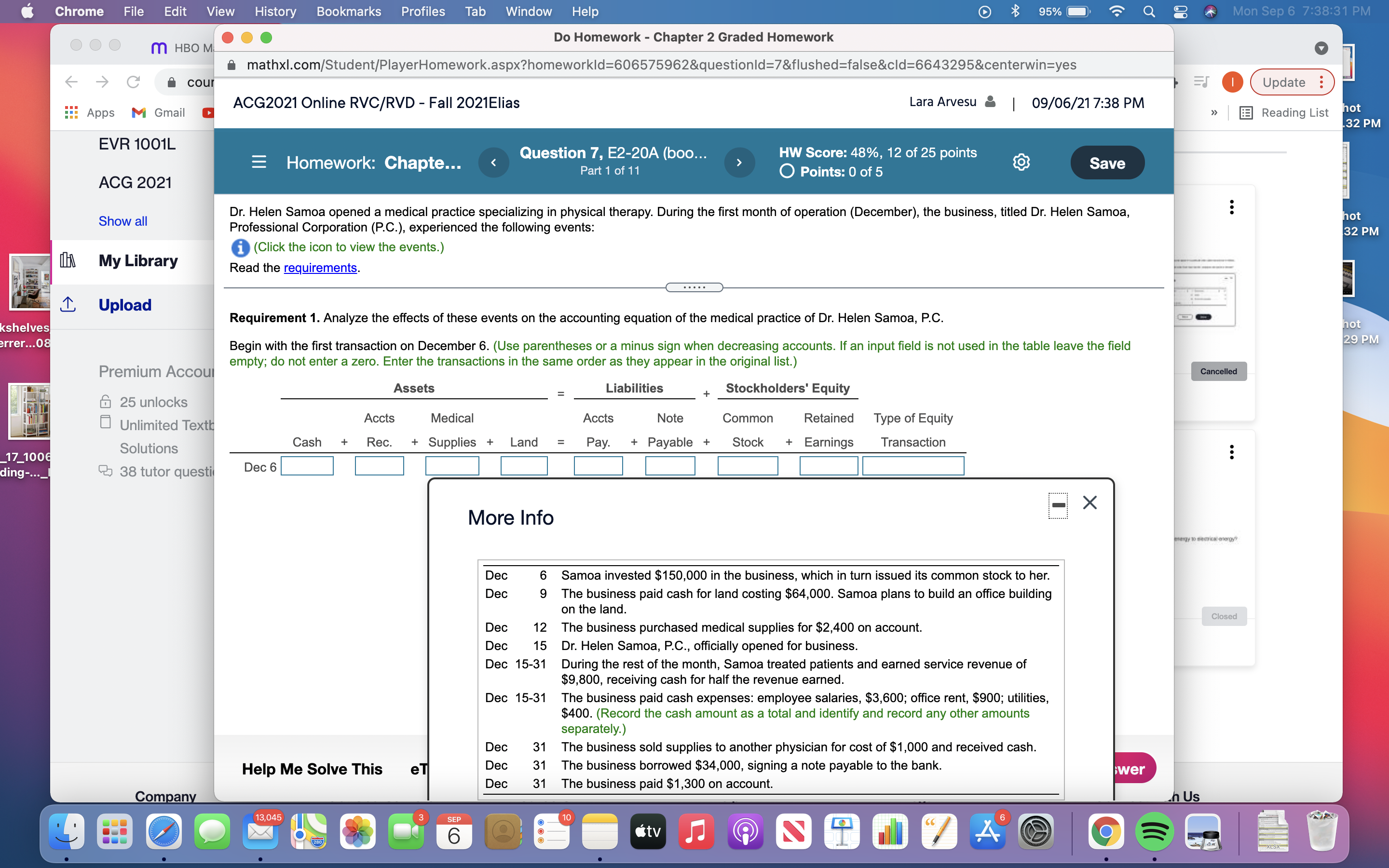 95% Q 8 Mon Sep 6 7:38:31 PM Do Homework - Chapter