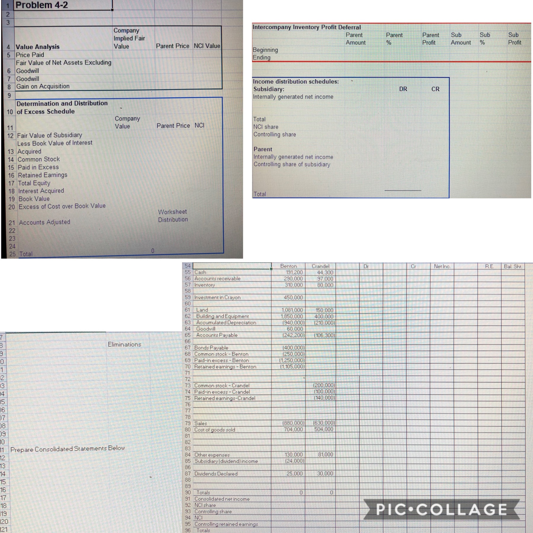 S Wlorksheet far Consolidated Financial Statements For Year F.nded Decenn ber 3