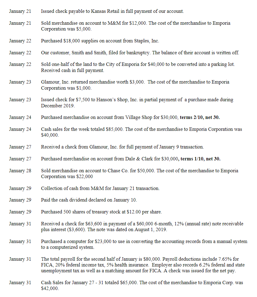 313 Accumulated Other Comprehensive Income 125 Interest Receivable 315 Treasury Stock 130