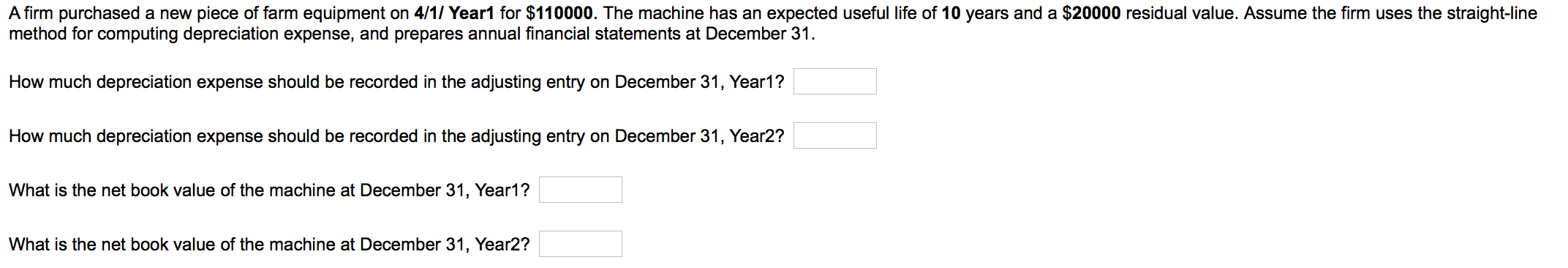 equipment? (You may choose more than one answer.) Q Tama purchased a