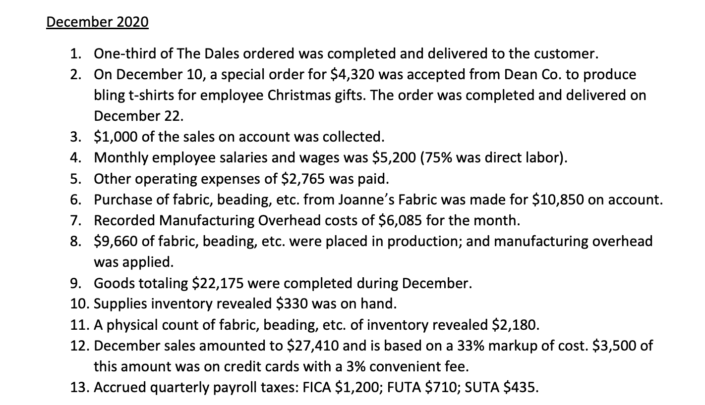 company employs Kaye as designer, a seamstress and a salescierk to operate