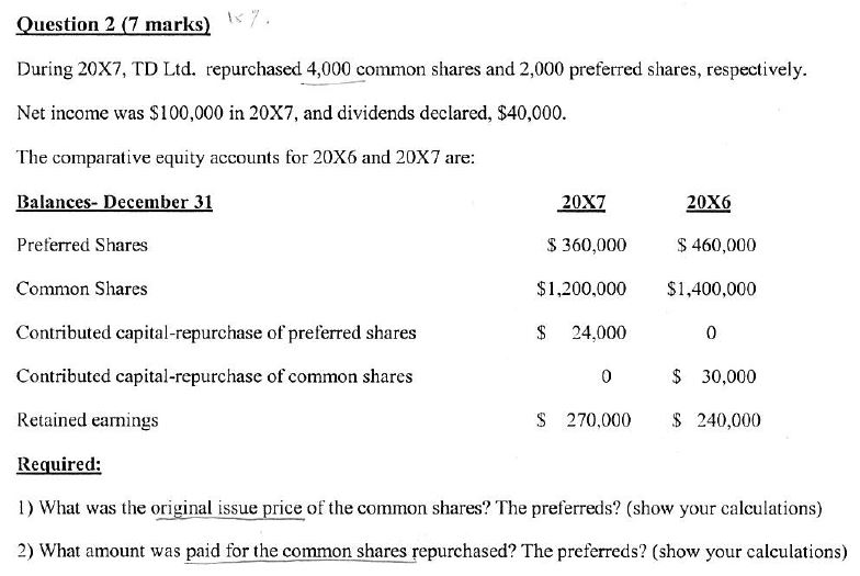 and dividends declared, $40,000. The comparative equity accounts for 2DX6 and 2C)X7