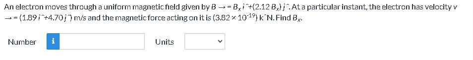 on it is (3.32 lo-fi 9) k AN. Find Bx. Number Units