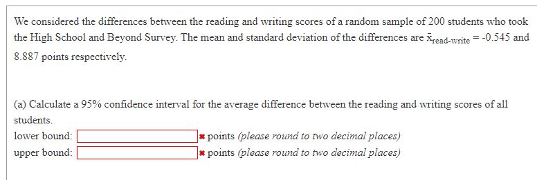 Below are summary statistics on fuel efficiency (in miles/ gallon) from random